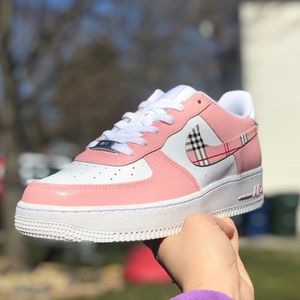 Customized Painted “Burberry” Nike Air Force 1s